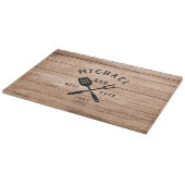 Custom Retro BEST VATER JE Rustikale Holzdruck Schneidebrett (Ecke)