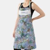 Custom Retro Blue Protea und Daisy Schürze (InSitu)