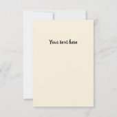 Custom Retro Boho Wüste Cactus Wedding Dankeskarte (Rückseite)