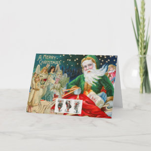 CUSTOM RETRO CHRISTMAS BILDSCHIRMKARTE KARTE
