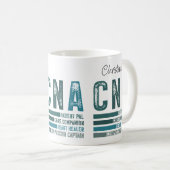 Custom Retro CNA Nursing Kaffeetasse (VorderseiteRechts)