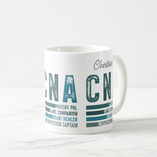 Custom Retro CNA Nursing Kaffeetasse (VorderseiteRechts)
