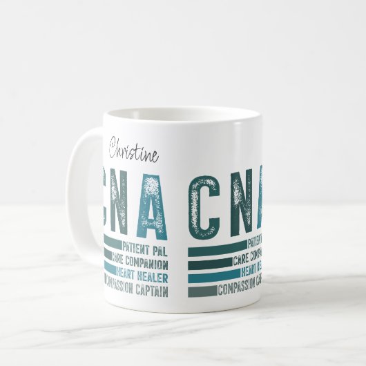 Custom Retro CNA Nursing Kaffeetasse (Vorderseite Links)