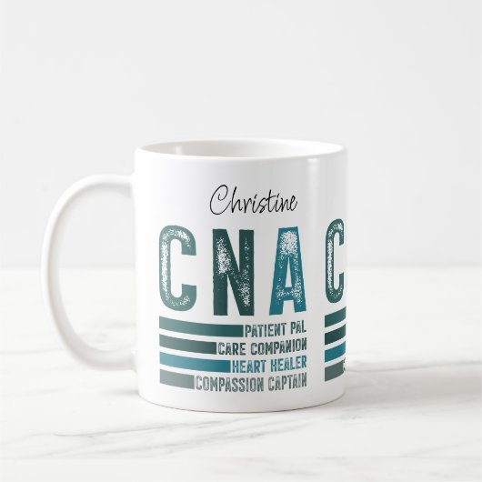 Custom Retro CNA Nursing Kaffeetasse (Links)