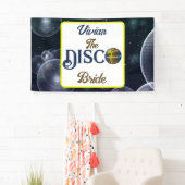 Custom Retro Disco Junggeselinnen-Abschied Disco Banner (Insitu)