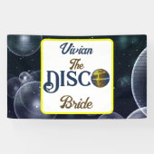 Custom Retro Disco Junggeselinnen-Abschied Disco Banner (Horizontal)