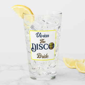 Custom Retro Disco Junggeselinnen-Abschied Disco Glas