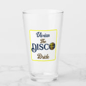 Custom Retro Disco Junggeselinnen-Abschied Disco Glas (Vorderseite)