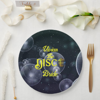 Custom Retro Disco Junggeselinnen-Abschied Disco Pappteller