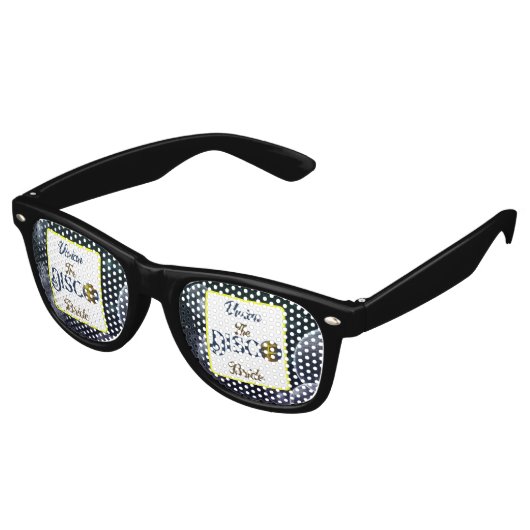 Custom Retro Disco Junggeselinnen-Abschied Disco Partybrille (Schrägansicht)