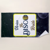 Custom Retro Disco Junggeselinnen-Abschied Disco Strandtuch (Vorderseite)