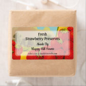 Custom Retro Erdbeeren Farm Art Canning Labels (Insitu)