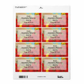 Custom Retro Erdbeeren Farm Art Canning Labels (Vorne)