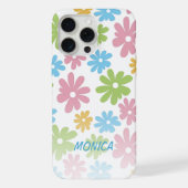 Custom Retro floral Art Muster iPhone 12 Hülle (Rückseite)