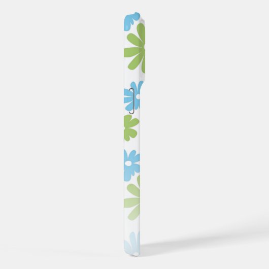 Custom Retro floral Art Muster iPhone 12 iPhone Hülle (Rechte Seite)