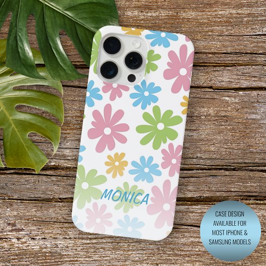 Custom Retro floral Art Muster iPhone 12 iPhone Hülle