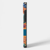 Custom Retro Floral Pattern iPhone Hülle (Linke Seite)