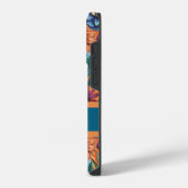 Custom Retro Floral Pattern iPhone Hülle (Linke Seite)