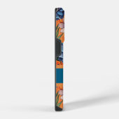 Custom Retro Floral Pattern iPhone Hülle (Rechte Seite)