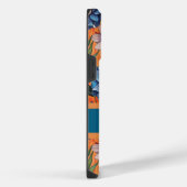 Custom Retro Floral Pattern iPhone Hülle (Rechte Seite)