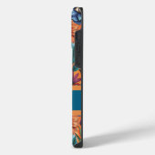 Custom Retro Floral Pattern iPhone Hülle (Linke Seite)