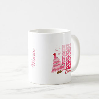 Custom Retro Frohe Weihnachts-Tasse Kaffeetasse