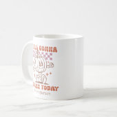 Custom Retro Funny Teacher Pumpkin & Quote Kaffeetasse (Vorderseite Links)