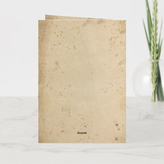 Custom Retro Halloween Cotattcore Hexenhut Karte (Rückseite)