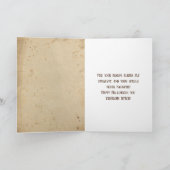 Custom Retro Halloween Cotattcore Hexenhut Karte (Innenseite)