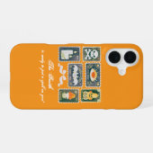 Custom Retro Halloween Spooky Season Pumpkin Brief iPhone 16 Hülle (Rückseite (Horizontal))