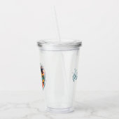 Custom Retro Hawaii Tropical Vacation Family Trip Acryltrinkbecher (Links)