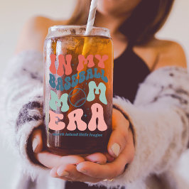 Custom Retro "In My Baseball Mama Ära" Dosenglas