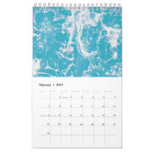 Custom Retro Marmorkunst Kalender (Feb 2027)