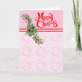 Custom Retro Mitte des Jahrhunderts frohe Weihnach Feiertagskarte