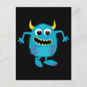 Custom Retro Monster Postkarte (Vorderseite)