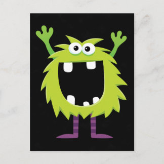 Custom Retro Monster Postkarte