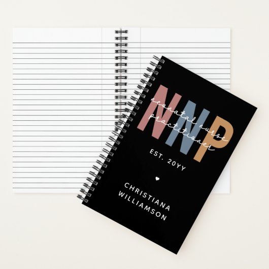 Custom Retro NNP Neonatal Nurse Practitioner Notizblock (Innen)