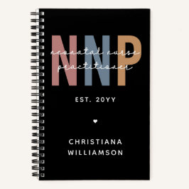 Custom Retro NNP Neonatal Nurse Practitioner Notizblock