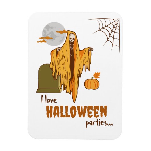 Custom Retro Novelty Funny Skeleton Halloween Magnet (Vertikal)