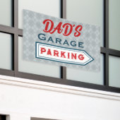 Custom Retro Parking Sign Banner (Äußeres Gebäude)