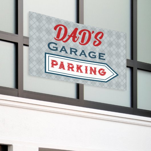 Custom Retro Parking Sign Banner (Äußeres Gebäude)