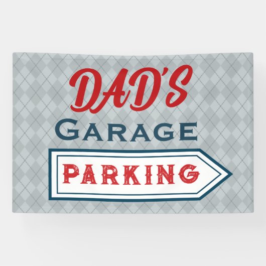 Custom Retro Parking Sign Banner (Horizontal)