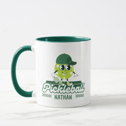 Custom Retro Pickleball Mode  Tasse (Links)
