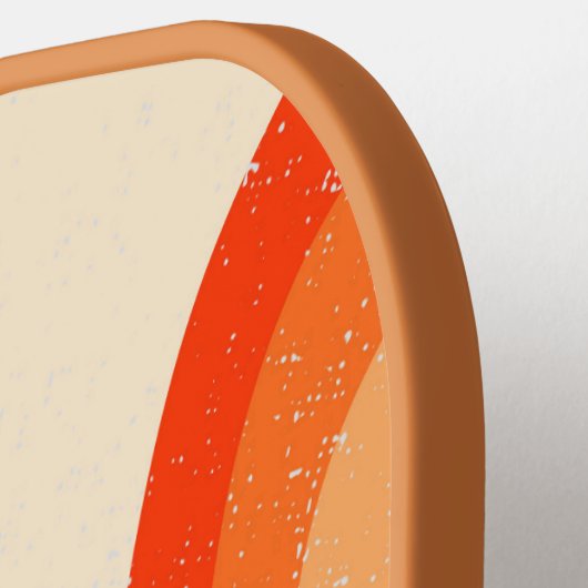 Custom Retro Rainbow Stripes Pickleball Schläger (Linke Seite)