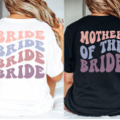 Custom Retro Sister der Braut Wedding Party T-Shirt