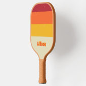 Custom Retro Stripes Pickleball Schläger (Links)