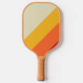 Custom Retro Stripes Pickleball Schläger (Rückseite)