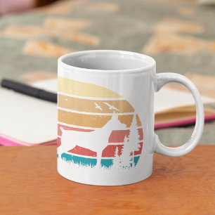 Custom Retro Styled Doberman Dog Lover Trainer Kaffeetasse