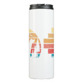 Custom Retro Styled Labrador Retriever Dog Lover Thermosbecher (Rückseite)