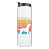 Custom Retro Styled Labrador Retriever Dog Lover Thermosbecher (Nach rechts gedreht)